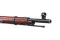 Soviet Mosin rifle isolate on a white back The weapon of the red army and the revolution. A vintage bolt carbine from World War II Royalty Free Stock Photo