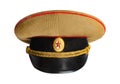 Soviet officer millitary peaked cap Royalty Free Stock Photo