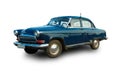 Soviet old car Volga. White background Royalty Free Stock Photo