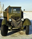 Soviet old military cargo cars