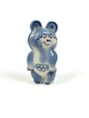 Soviet olympic bear statuette Royalty Free Stock Photo