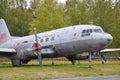 Soviet passenger plane on museum