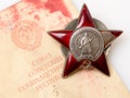 The soviet Red Star order Royalty Free Stock Photo
