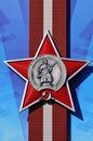 The soviet Red Star order Royalty Free Stock Photo