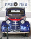 Soviet retro police car Moskvich-401. 1954 Royalty Free Stock Photo