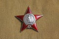 Soviet and Russian Order `Red Star` Royalty Free Stock Photo