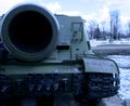 Soviet self-propelled gun ISU-152. Tank Royalty Free Stock Photo