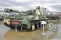 Soviet self-propelled howitzer Akatsiya Royalty Free Stock Photo