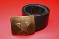 Soviet soldier belt Royalty Free Stock Photo