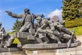 Soviet Soldiers Attacking World War 2 Monument Kiev Ukraine