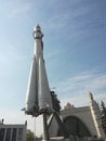 the Soviet space shuttle ship at the exhibition VDNH