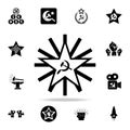 Soviet star icon. Detailed set of communism and socialism icons. Premium graphic design. One of the collection icons for websites