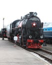 Soviet steam locomotive series L (Lebedyansky). General front and right view