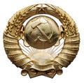 Soviet Symbol, CCCP emblem, Socialism, Comunism Royalty Free Stock Photo