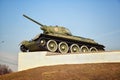 Soviet T-34 tank. Weapons of World War II Royalty Free Stock Photo