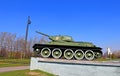 Soviet tank monument in Victory Park in Moscow Royalty Free Stock Photo