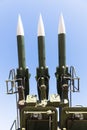 Soviet Union air defense missile system detail Royalty Free Stock Photo