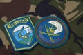 Soviet union Army patches. Paratrooper troops units Royalty Free Stock Photo