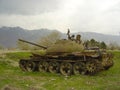 Soviet Union built tank abandoned Afghanistan field