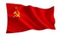 Soviet Union flag USSR. A series of `Flags of the world.`