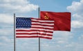 Soviet Union and USA flag Royalty Free Stock Photo