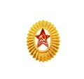 Soviet USSR army badge Royalty Free Stock Photo