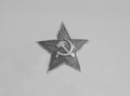 Soviet ussr star on gray