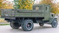 A Soviet vintage medium-tonnage truck, the model of which was an American Ford truck