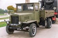 A Soviet vintage medium-tonnage truck, the model of which was an American Ford truck