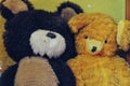 Soviet vintage toy bears Royalty Free Stock Photo