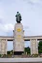 The Soviet War Memorial erected in 1945 near the Berlin Victory Column in the Tiergarten, Berlin Royalty Free Stock Photo