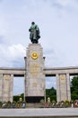 The Soviet War Memorial erected in 1945 near the Berlin Victory Column in the Tiergarten, Berlin
