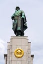 The Soviet War Memorial erected in 1945 near the Berlin Victory Column in the Tiergarten, Berlin Royalty Free Stock Photo