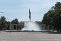 Soviet War Memorial and Fountain in Vienna, Austria Royalty Free Stock Photo