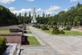 Soviet War Memorial in SchÃÂ¶nholzer Heide, where is the largest Soviet cemetery in Berlin, Germany.