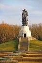Soviet War Memorial in Treptower park in Berlin Royalty Free Stock Photo