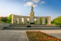 Soviet War Monument in Tiergarten at peaceful sunset, Berlin, Germany Royalty Free Stock Photo