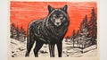 Soviet Wolf: Striking Block Prints By Adolph Alvarez