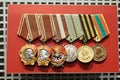 Soviet world war II award medals