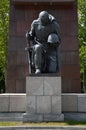 Soviet World War Memorial in the Treptower Park in Spring, Berlin