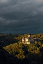 Sovinec castle in Nizky Jesenik, Northern Moravia, Czech republic