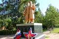 Kaluzhskiy Region, Russia - August 2019: Memorial Monument over the mass grave