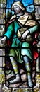 The Sower in stained glass