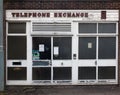 An old 1960s post office type local telephone exchange in sowerby bridge west yorkshire