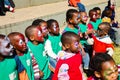 Young African Preschool children playing on the playground Royalty Free Stock Photo