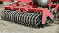 Sowing machine. Farming agriculture. Agricultural machinery. Rural farming