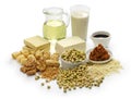 Soy bean products, japanese healthy foods