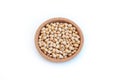 Soy beans in bowl Royalty Free Stock Photo