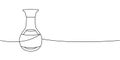 Soy bottle sauce one line continuous drawing. Japanese cuisine, traditional food continuous one line illustration