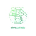 Soy cashmere green gradient concept icon